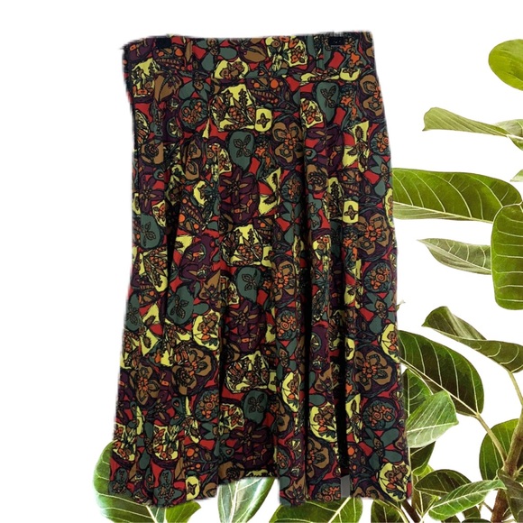 Revival Cotton Bright Print Circle Skirt Size 10 - Picture 5 of 5